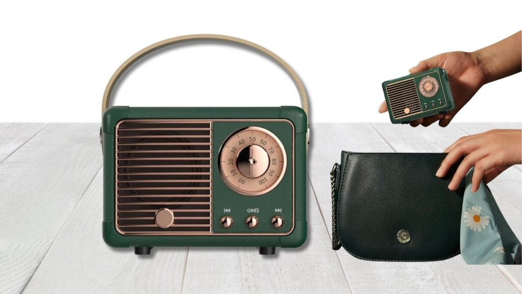 Mini Altavoz Bluetooth retro
