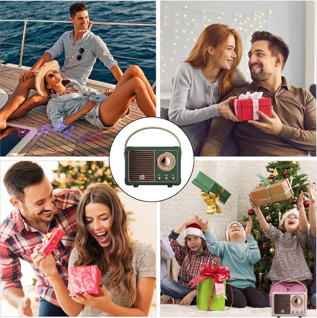 Dosmix Altavoz Bluetooth retro