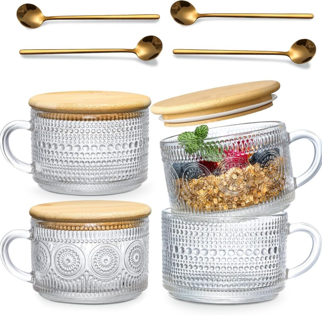 Juego de 4 tazas de café vintage