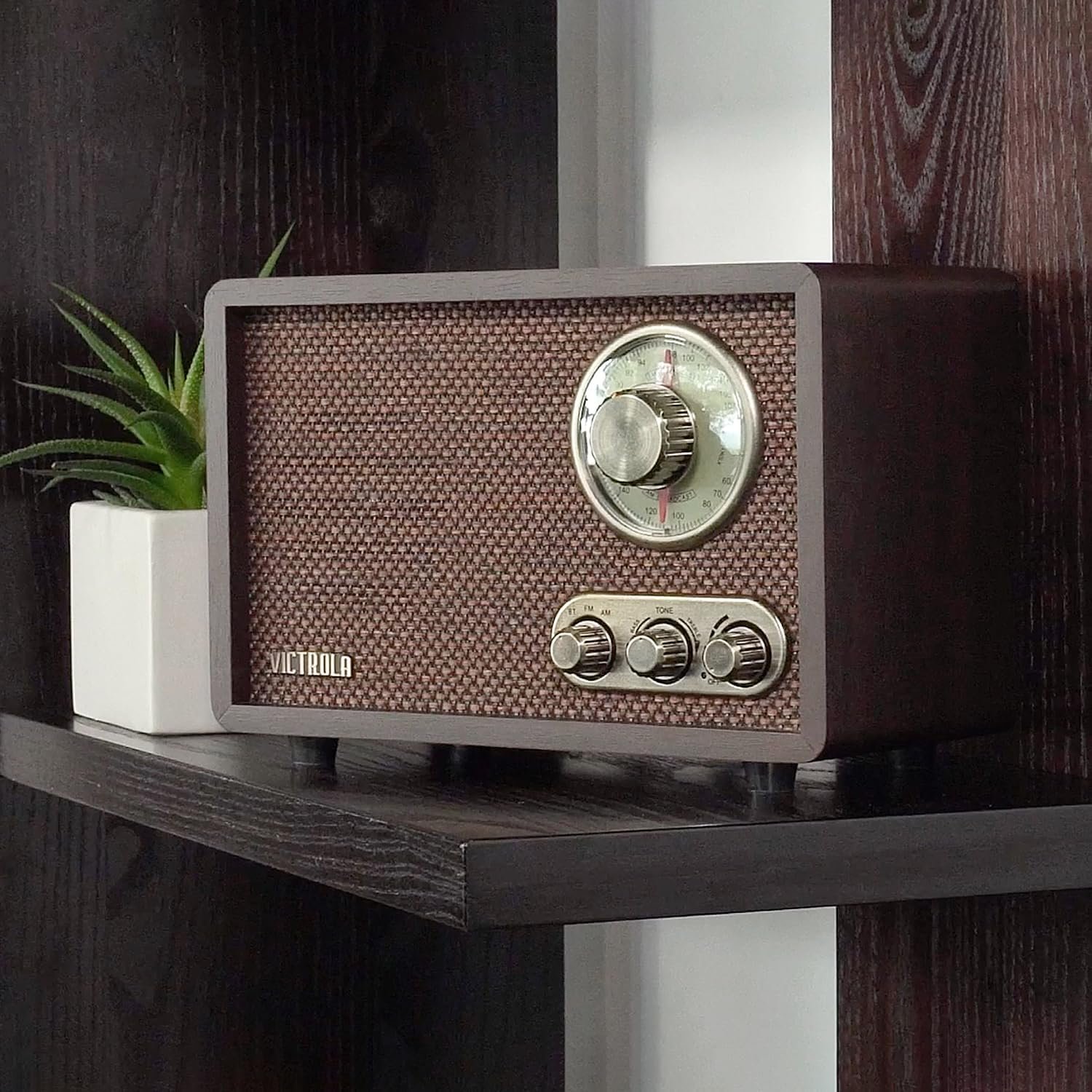 Victrola Radio Bluetooth de madera retro